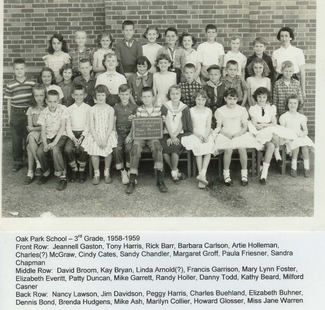 Oak Park School 3rd Grade Miss Warren