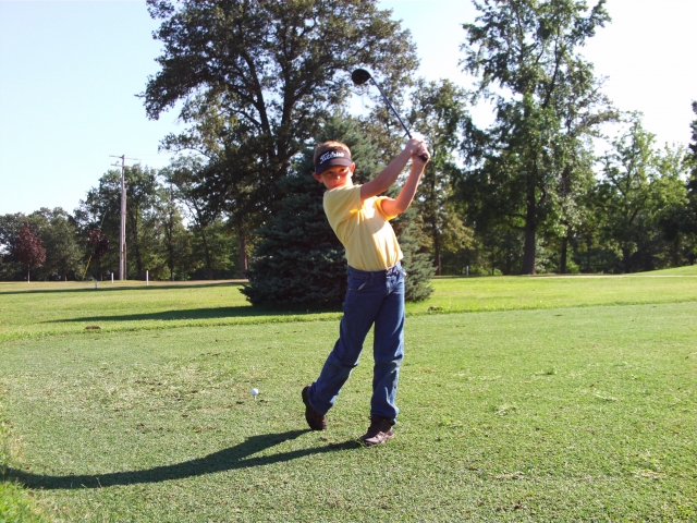 Future SCHS Golf Team? Janet Pratts grandson Justin Vaughn