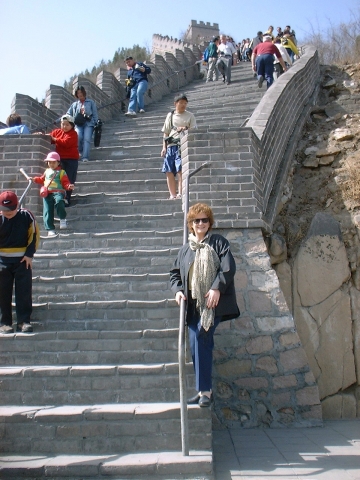 Jeannell at the Great Wall